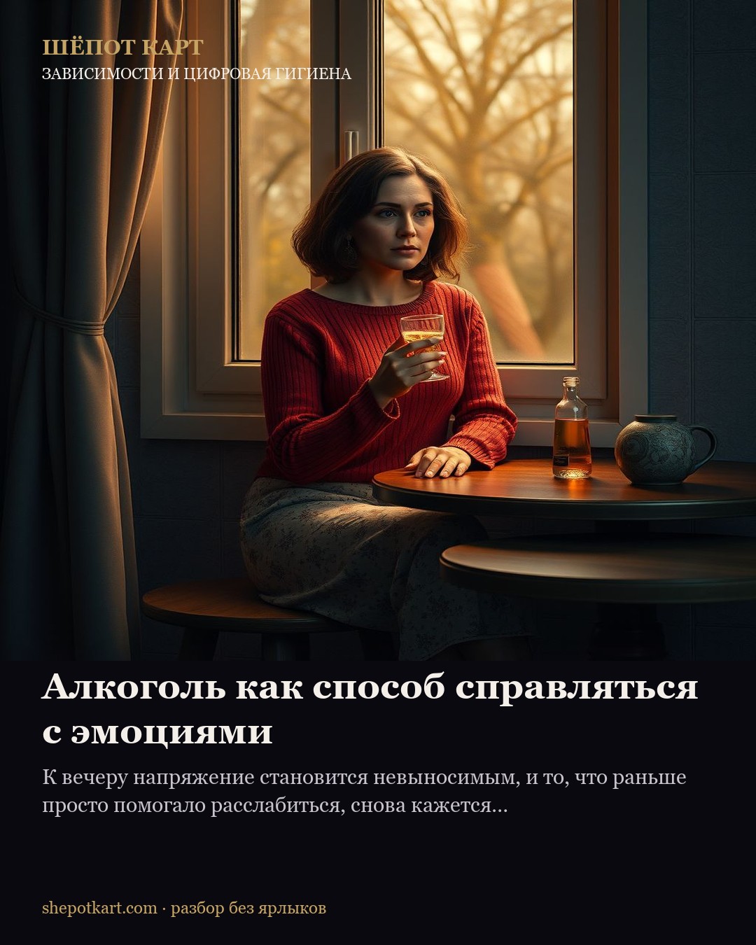 Алкоголь как способ справляться с эмоциями