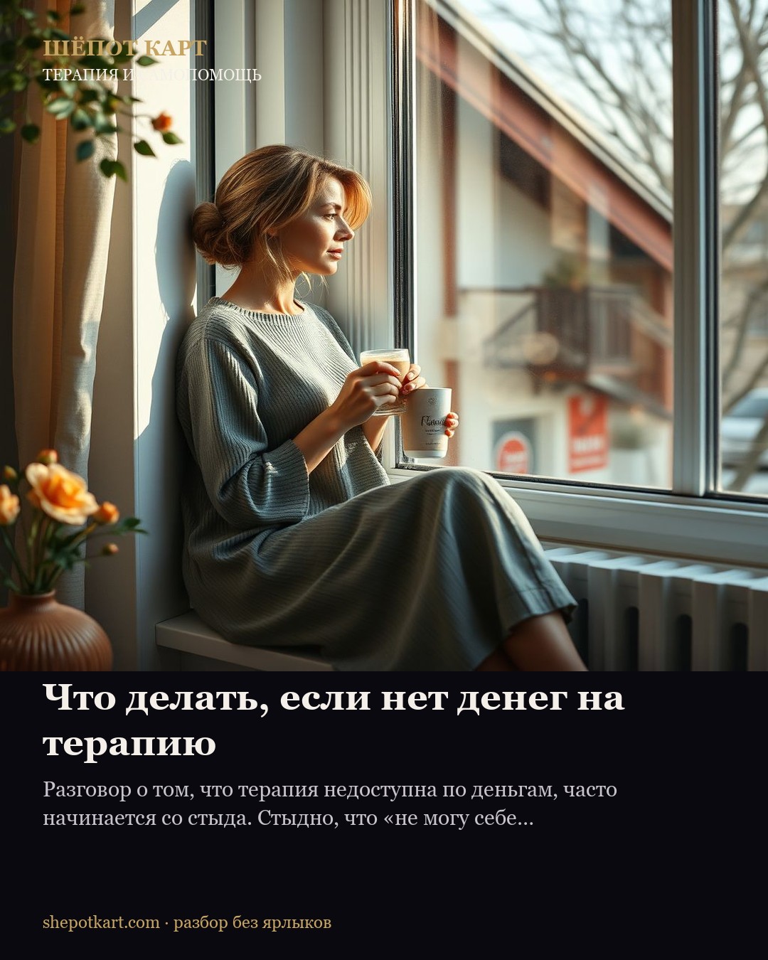 Что делать, если нет денег на терапию