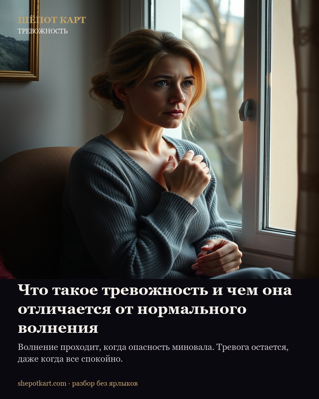 Что такое тревожность и чем она отличается от нормального волнения