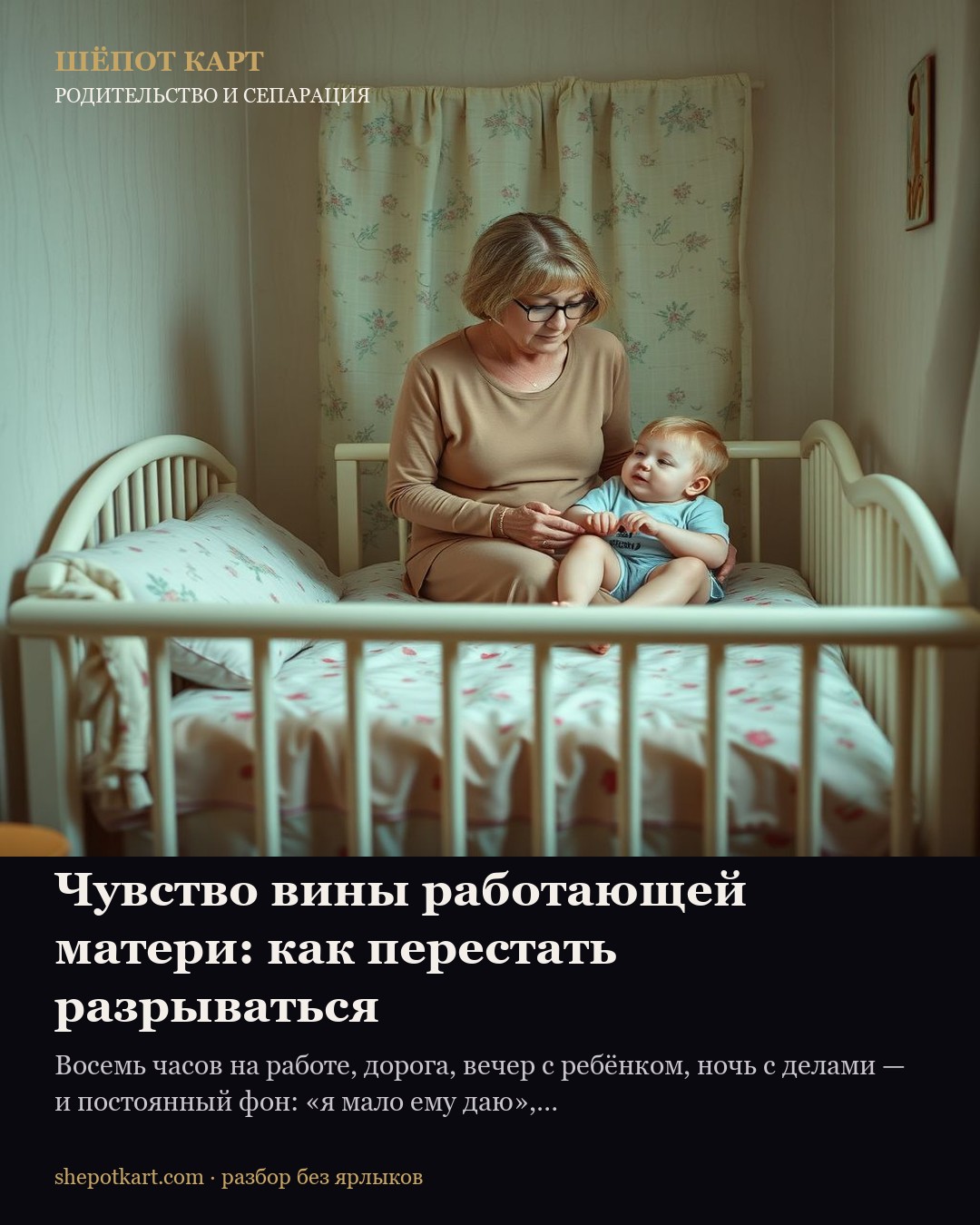 Чувство вины работающей матери: как перестать разрываться
