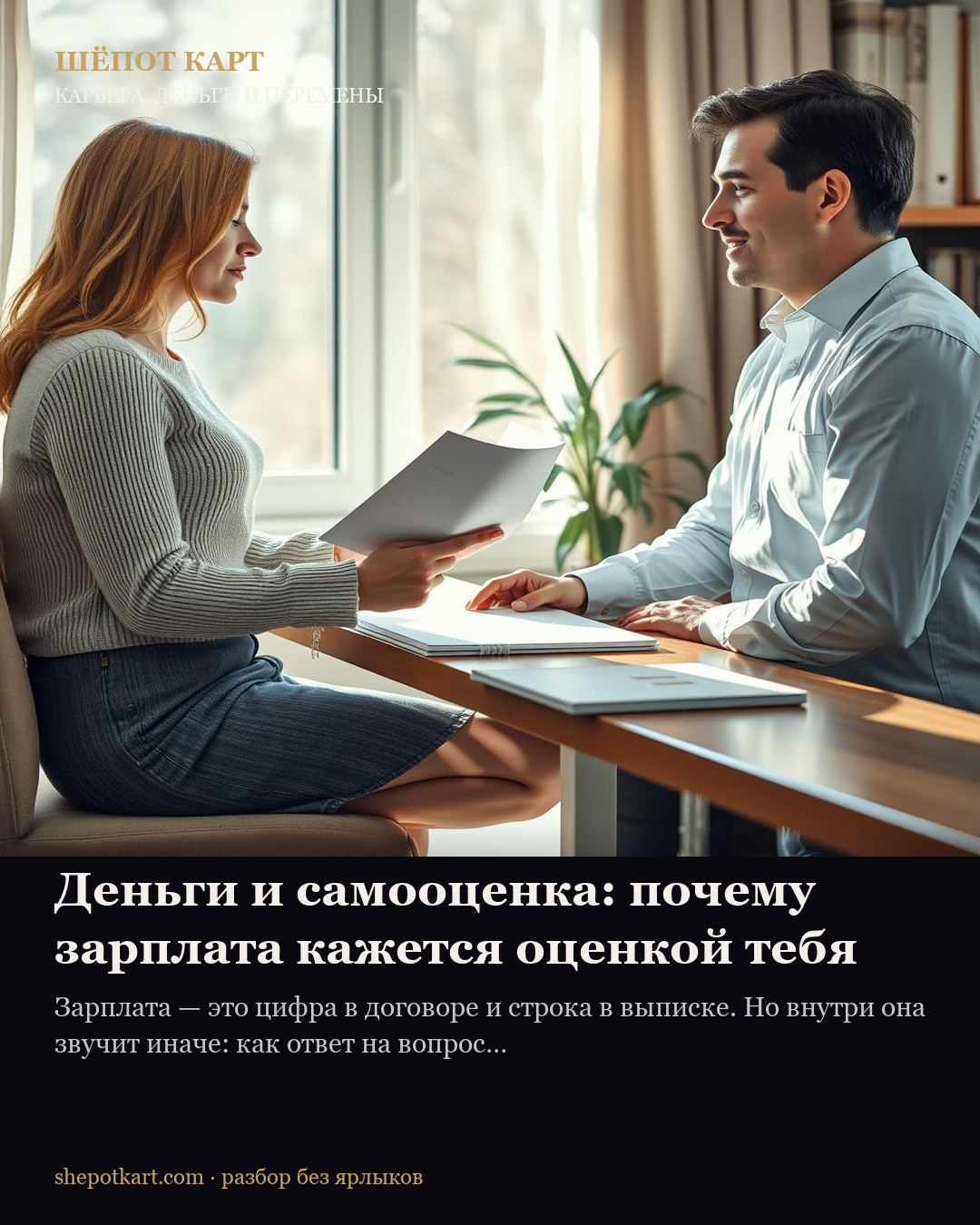Деньги и самооценка: почему зарплата кажется оценкой тебя