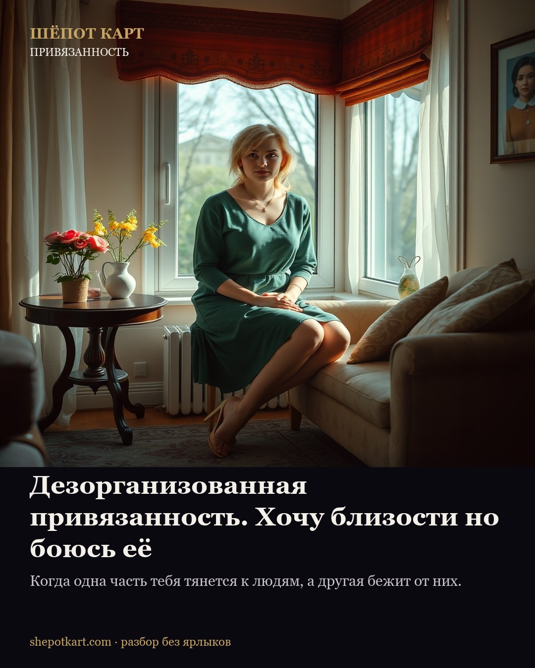 Дезорганизованная привязанность. Хочу близости но боюсь её