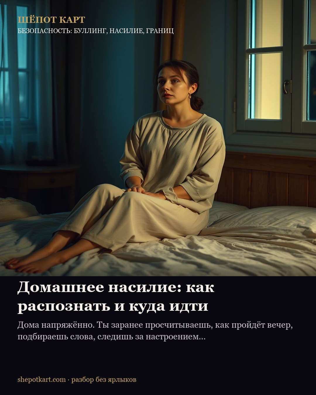 Домашнее насилие: как распознать и куда идти