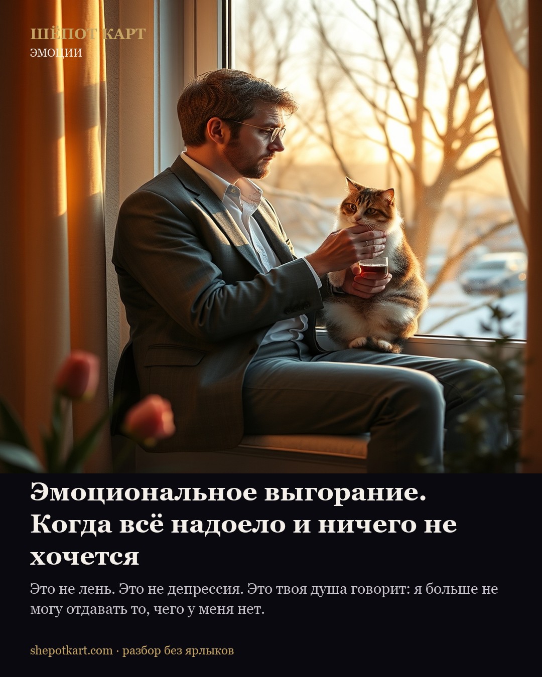Эмоциональное выгорание. Когда всё надоело и ничего не хочется