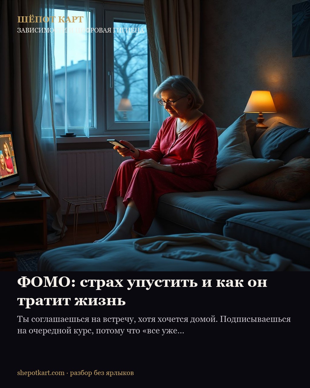ФОМО: страх упустить и как он тратит жизнь