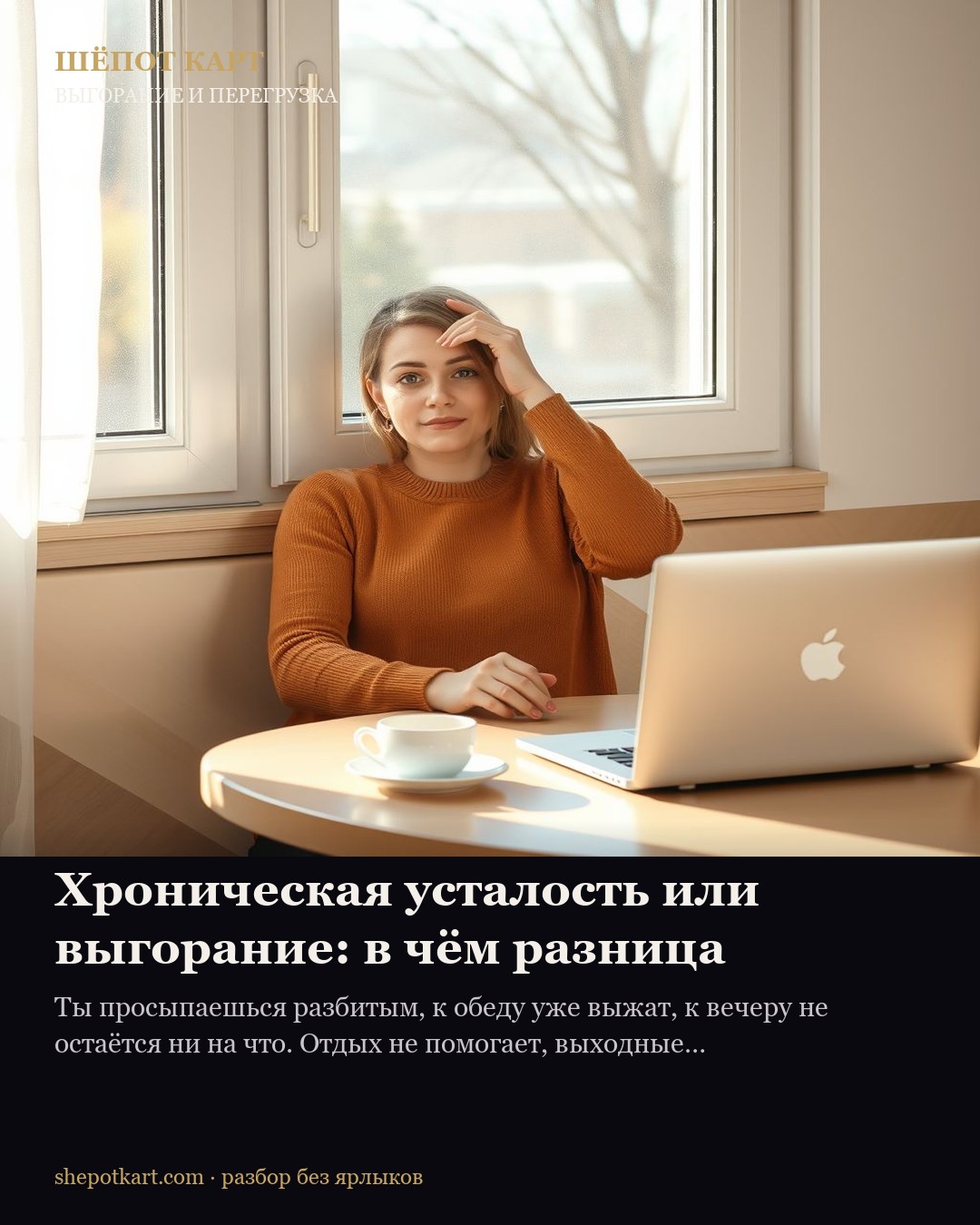 Хроническая усталость или выгорание: в чём разница