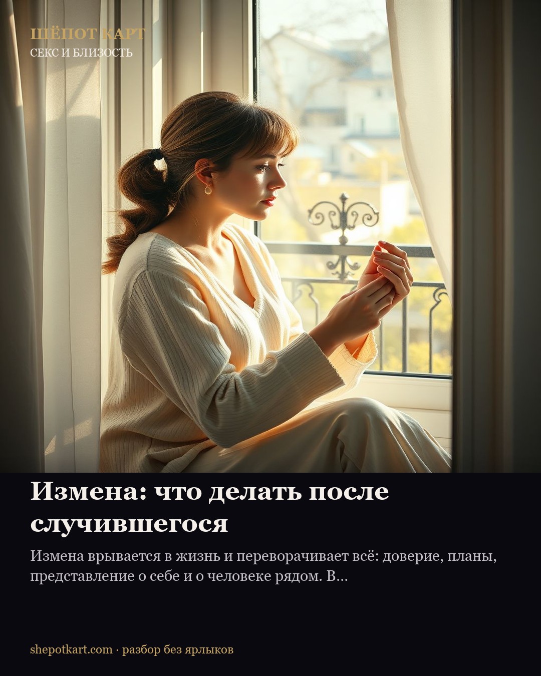 Измена: что делать после случившегося