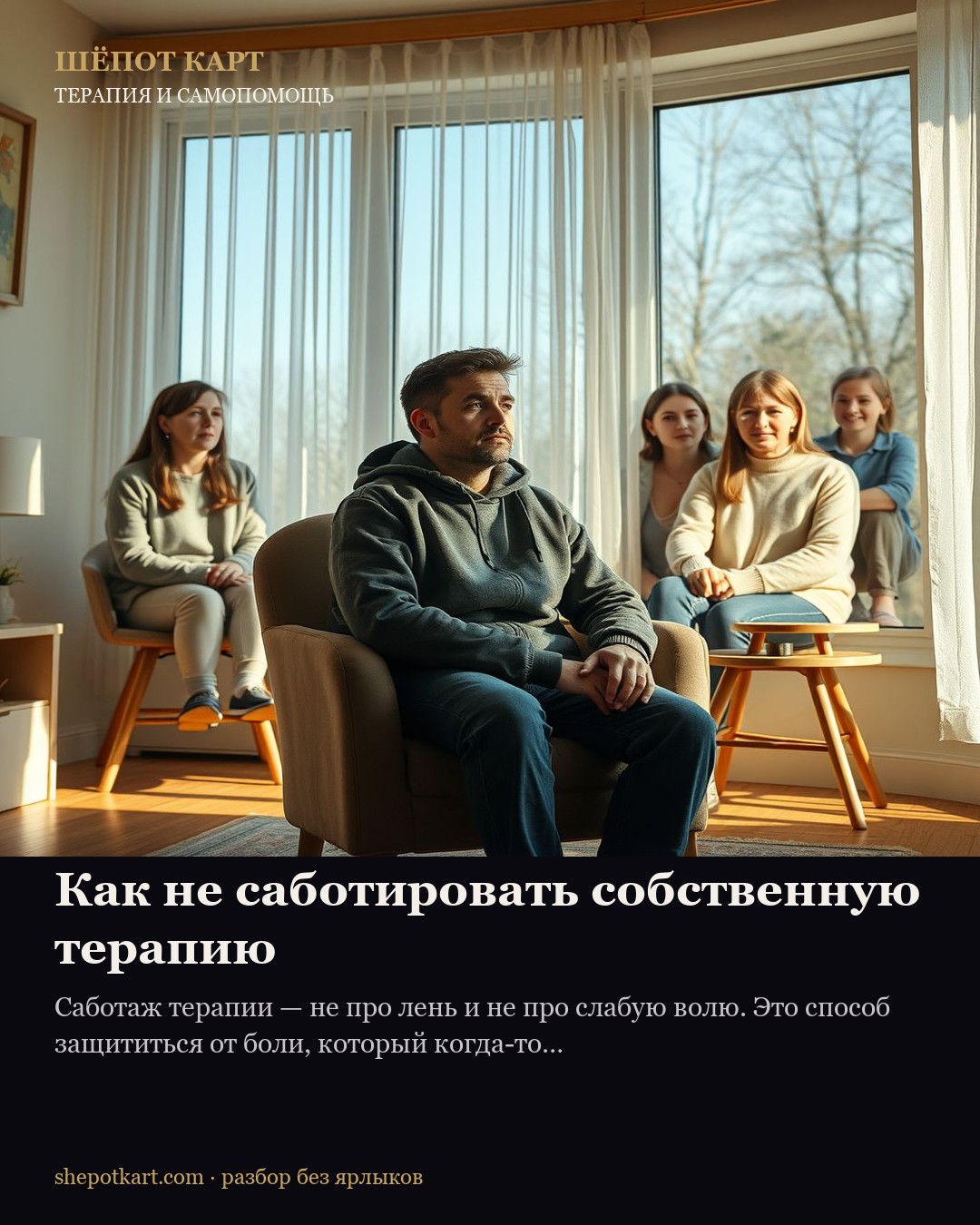 Как не саботировать собственную терапию