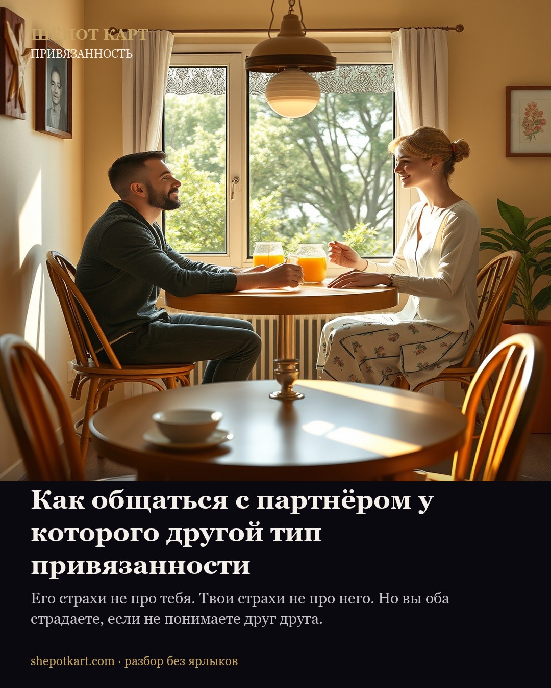 Как общаться с партнёром у которого другой тип привязанности
