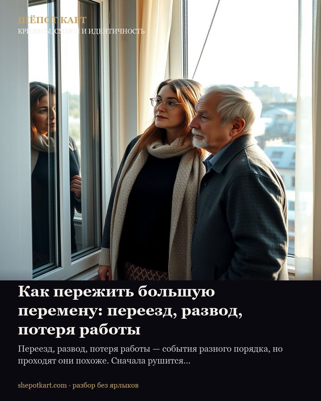 Как пережить большую перемену: переезд, развод, потеря работы