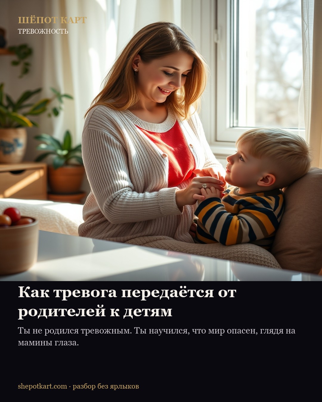Как тревога передаётся от родителей к детям