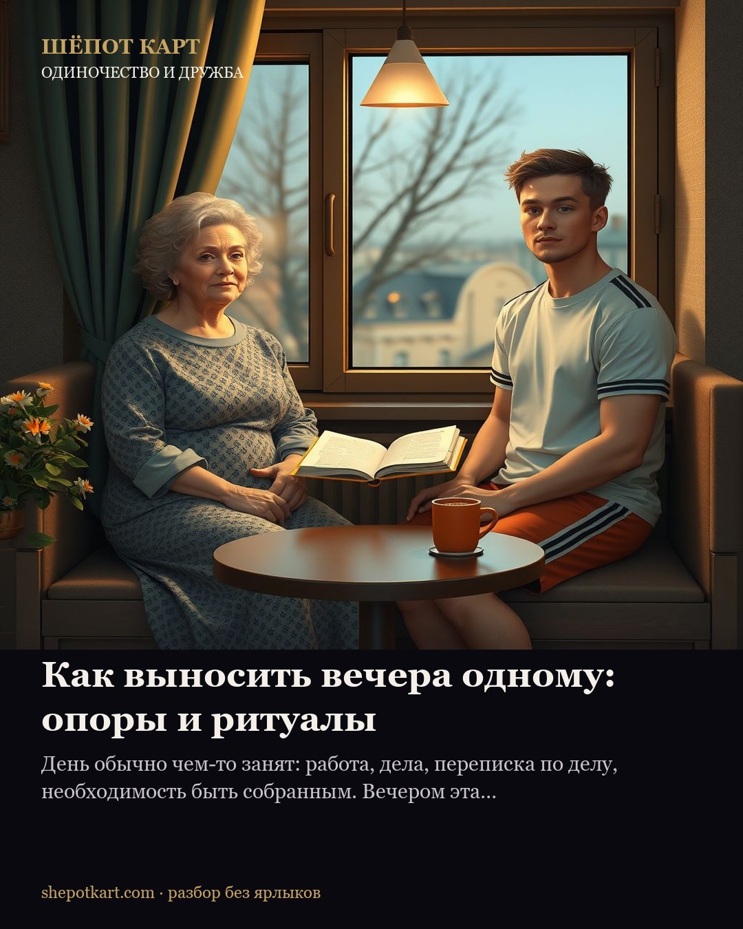 Как выносить вечера одному: опоры и ритуалы