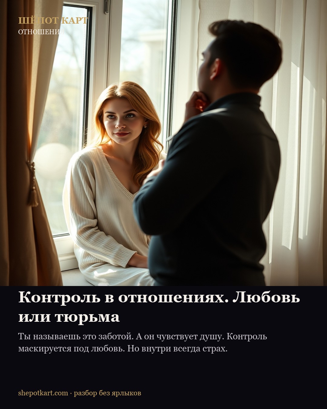 Контроль в отношениях. Любовь или тюрьма