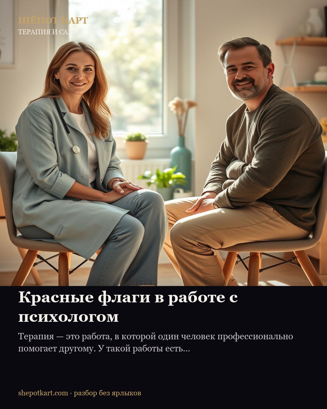 Красные флаги в работе с психологом