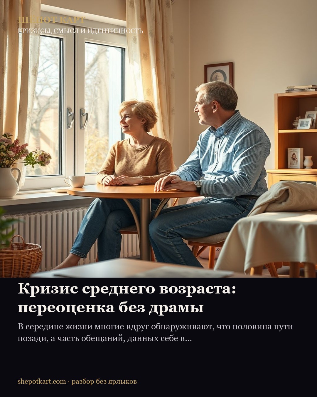 Кризис среднего возраста: переоценка без драмы