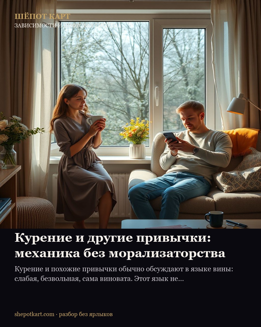 Курение и другие привычки: механика без морализаторства