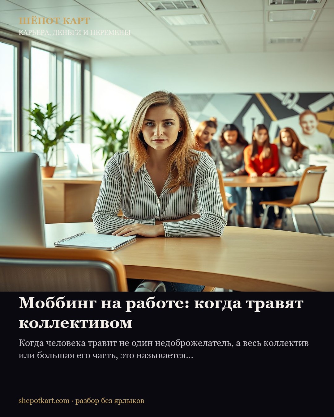 Моббинг на работе: когда травят коллективом