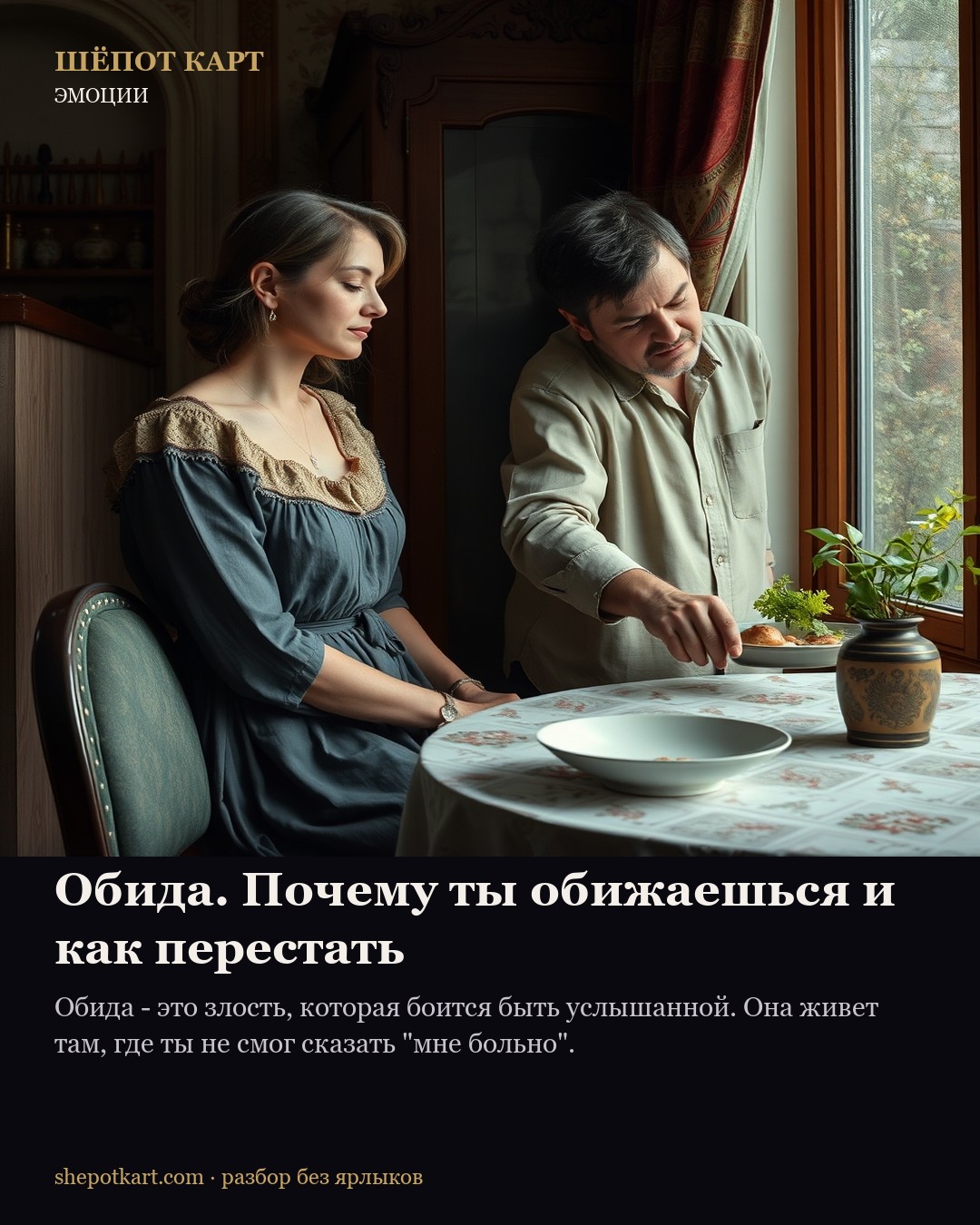 Обида. Почему ты обижаешься и как перестать