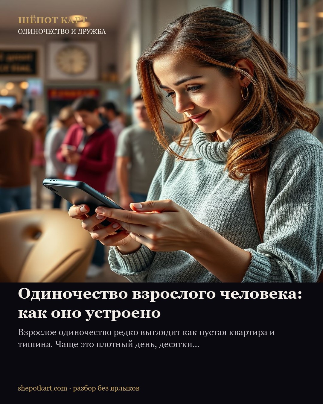 Одиночество взрослого человека: как оно устроено