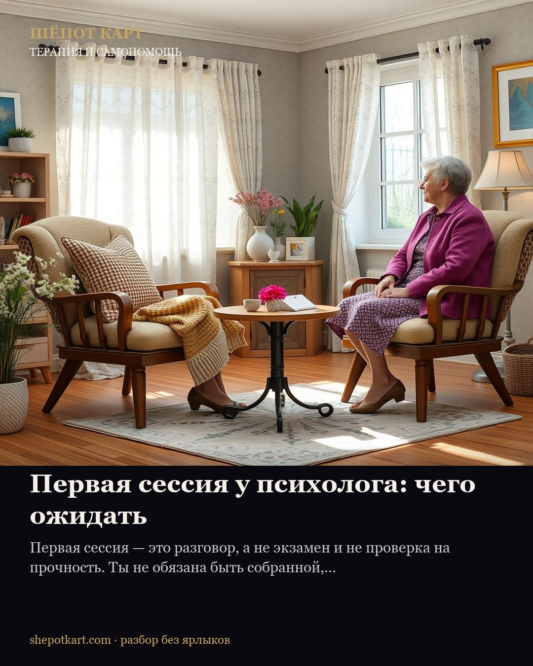 Первая сессия у психолога: чего ожидать