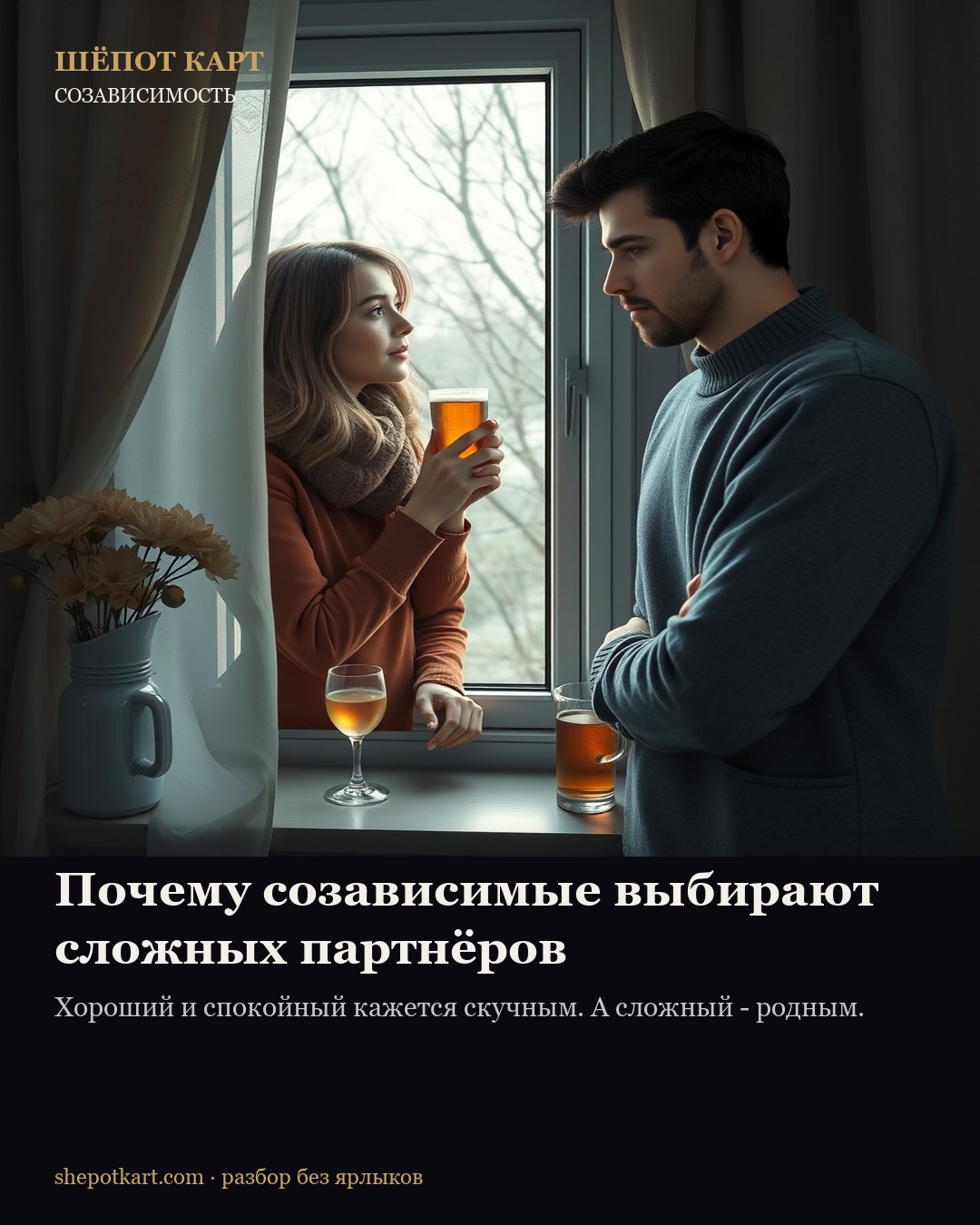 Почему созависимые выбирают сложных партнёров