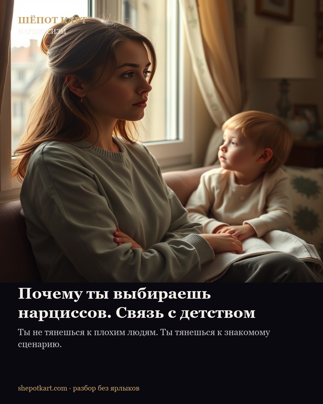 Почему ты выбираешь нарциссов. Связь с детством
