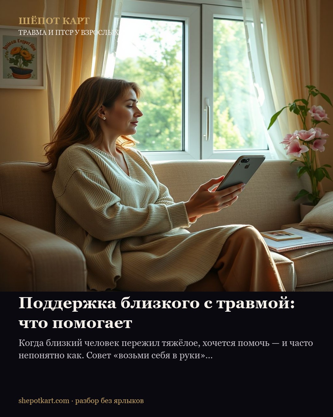 Підтримка близької людини з травмою: що допомагає