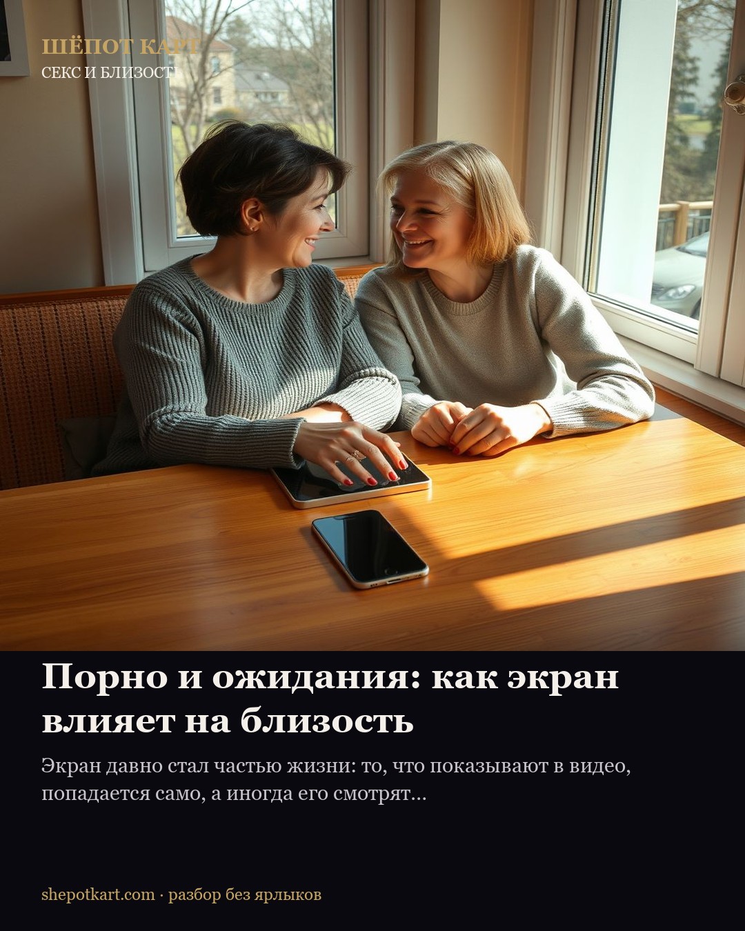 Порно и ожидания: как экран влияет на близость