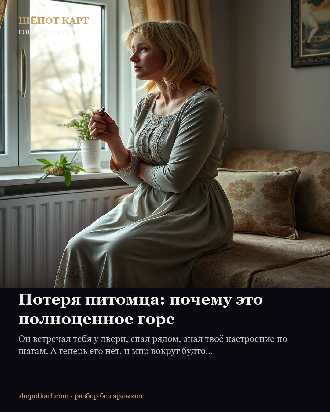 Потеря питомца: почему это полноценное горе