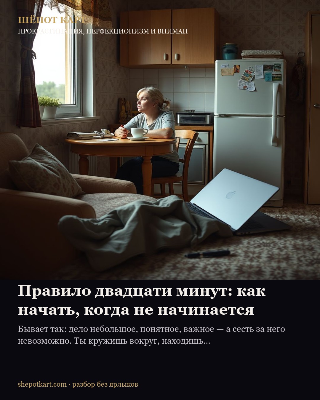 Правило двадцяти хвилин: як почати, коли не починається
