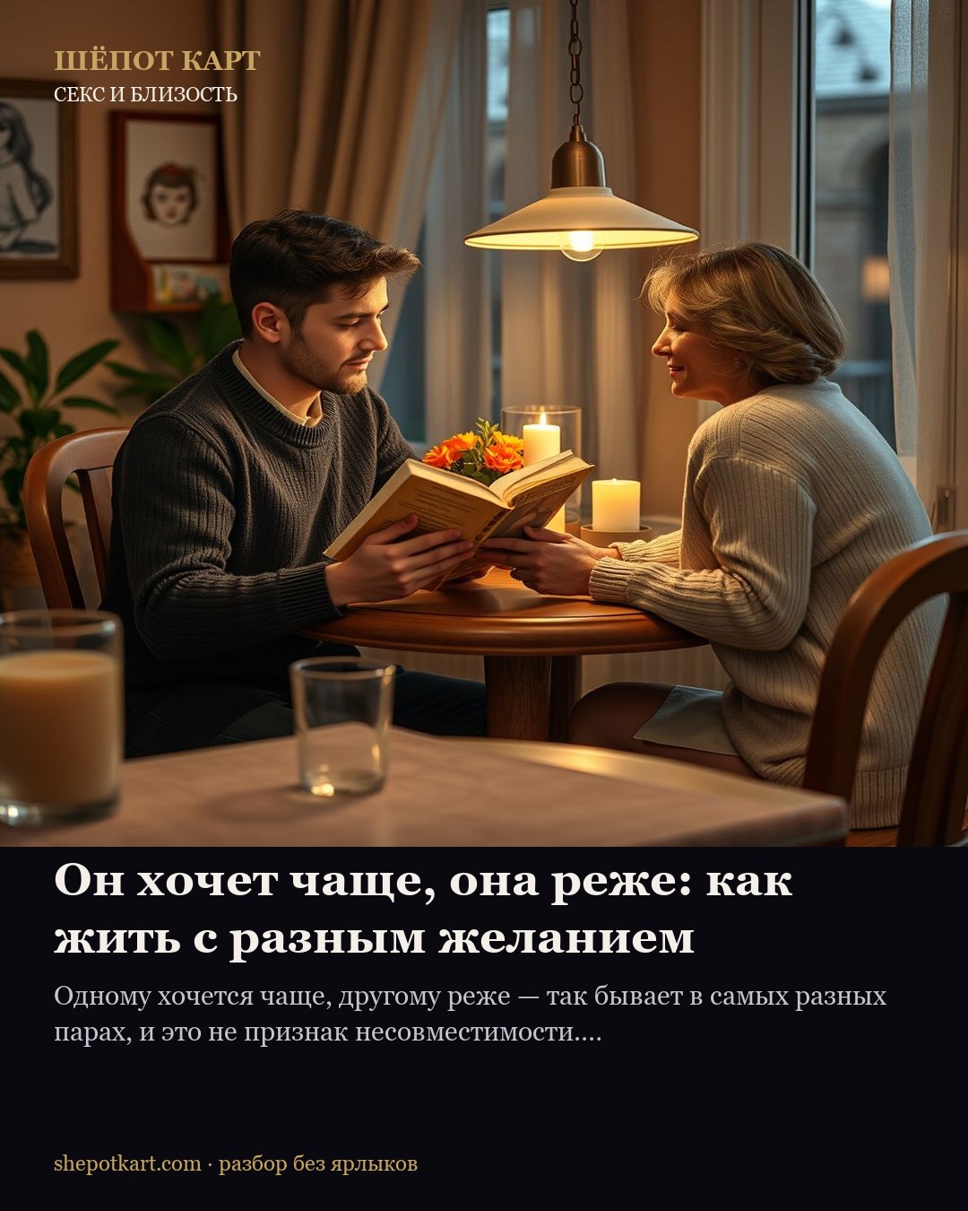 Он хочет чаще, она реже: как жить с разным желанием
