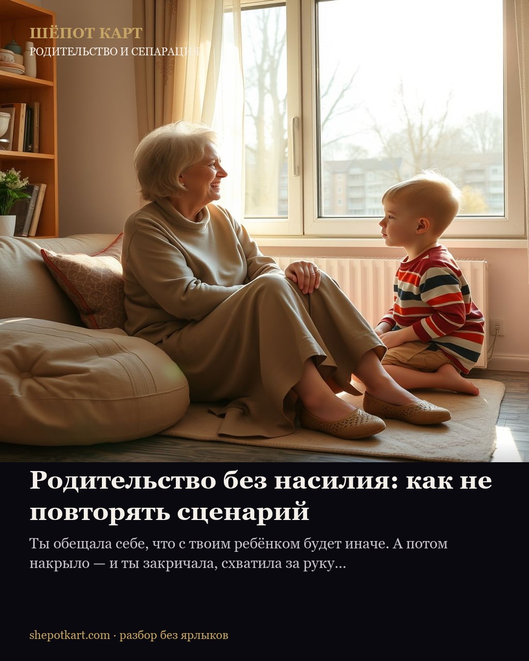 Родительство без насилия: как не повторять сценарий