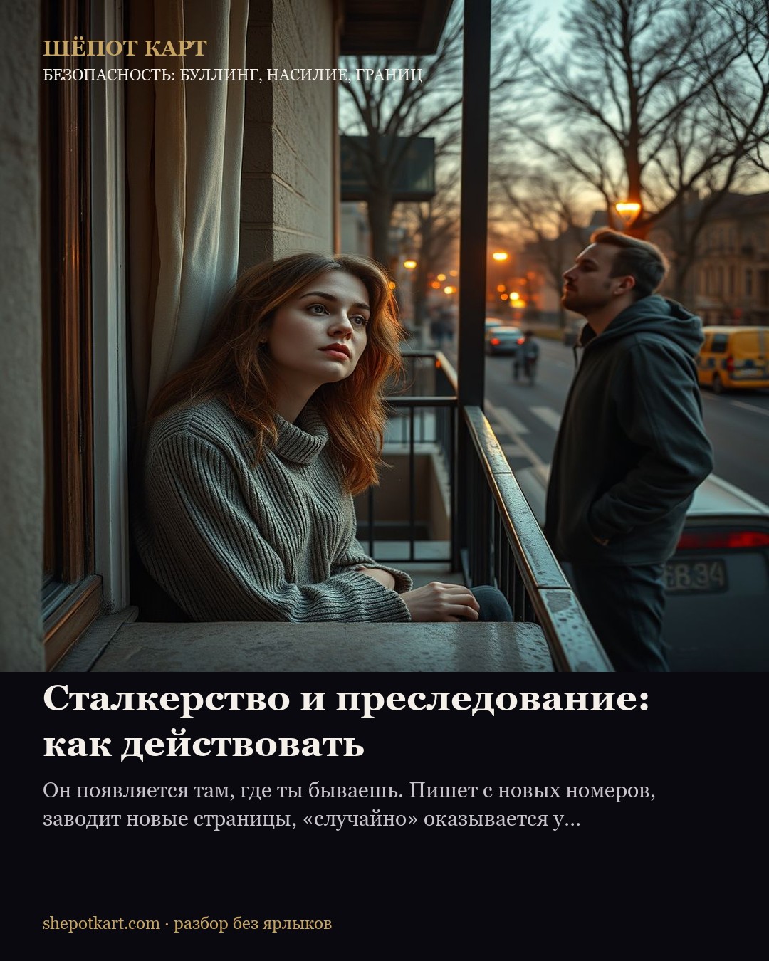 Сталкерство і переслідування: як діяти