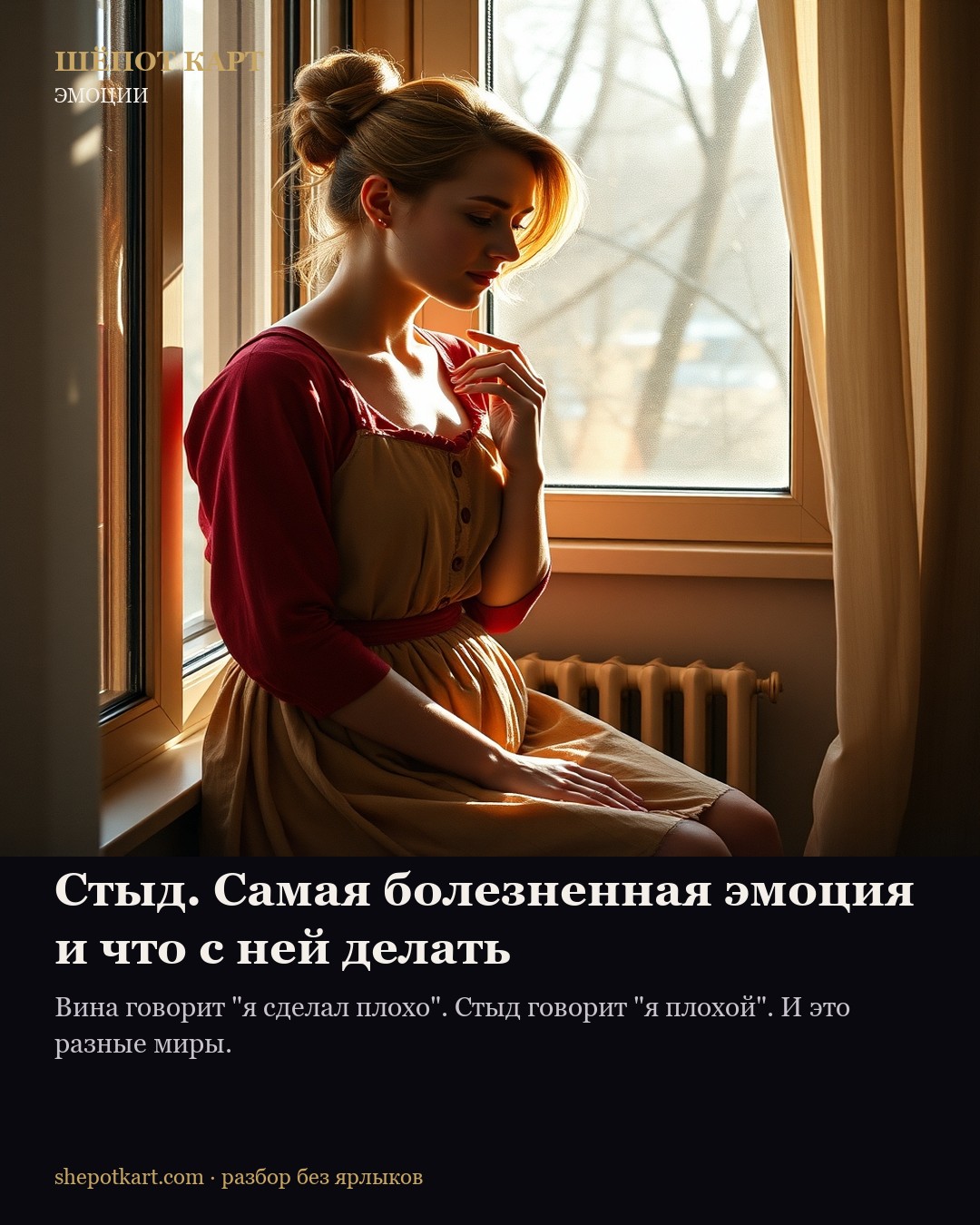 Стыд. Самая болезненная эмоция и что с ней делать