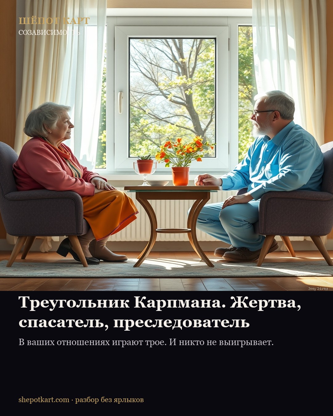 Треугольник Карпмана. Жертва, спасатель, преследователь