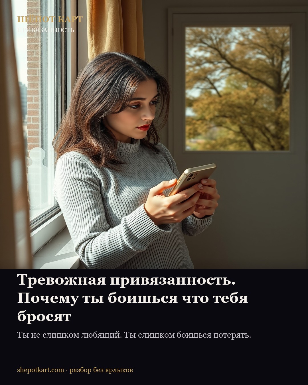 Тревожная привязанность. Почему ты боишься что тебя бросят