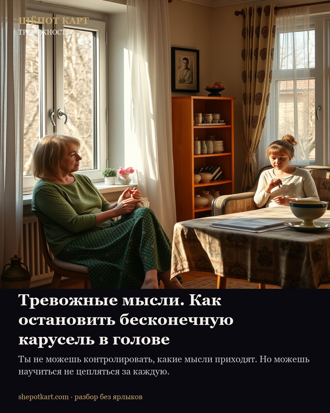 Тревожные мысли. Как остановить бесконечную карусель в голове