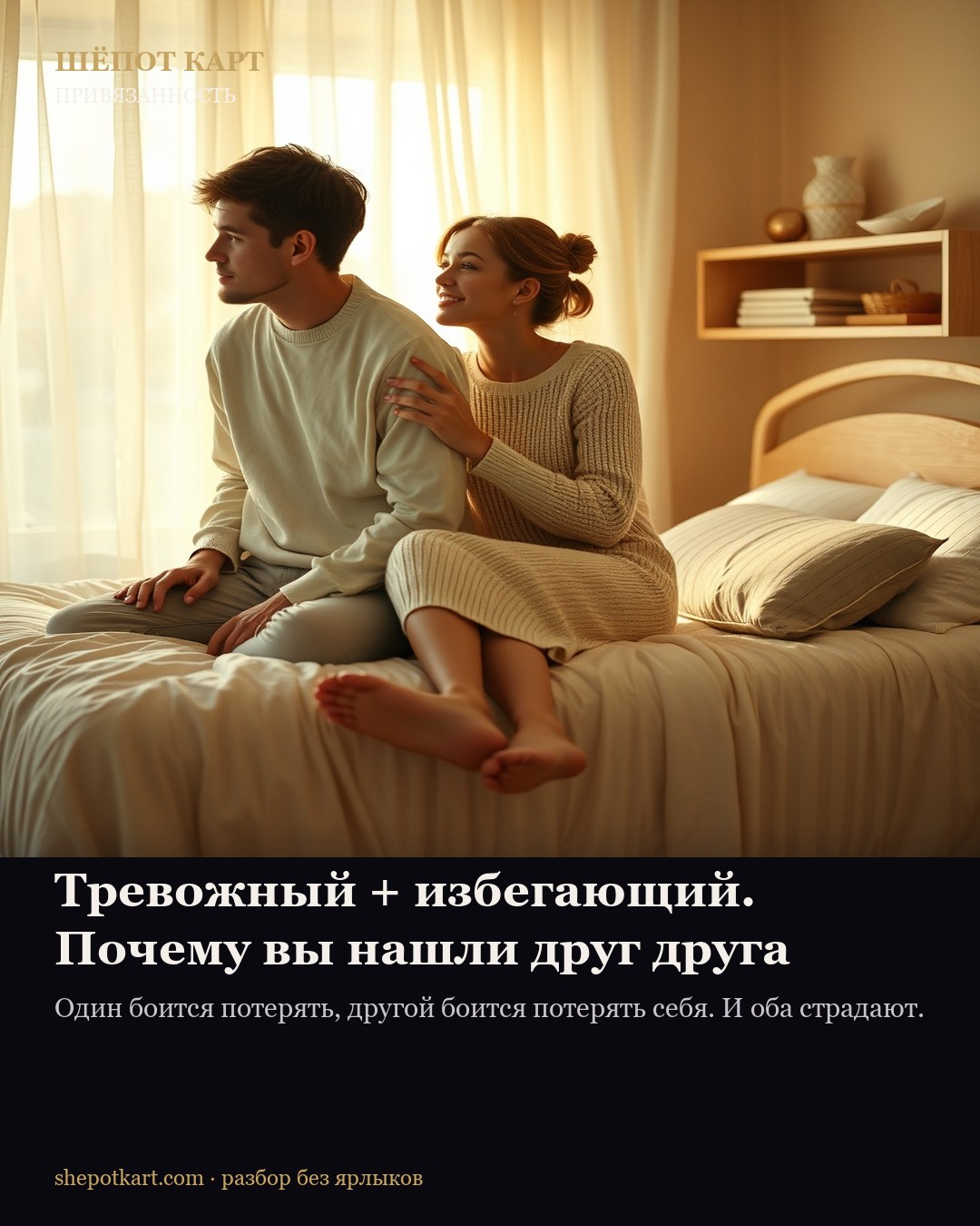 Тревожный + избегающий. Почему вы нашли друг друга