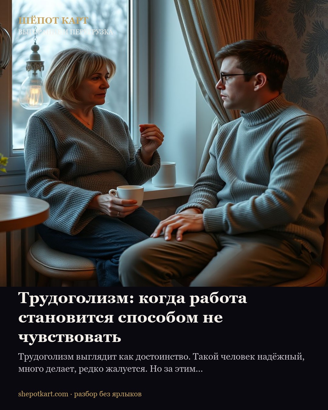 Трудоголизм: когда работа становится способом не чувствовать