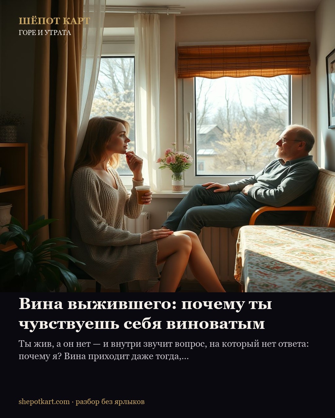 Вина выжившего: почему ты чувствуешь себя виноватым