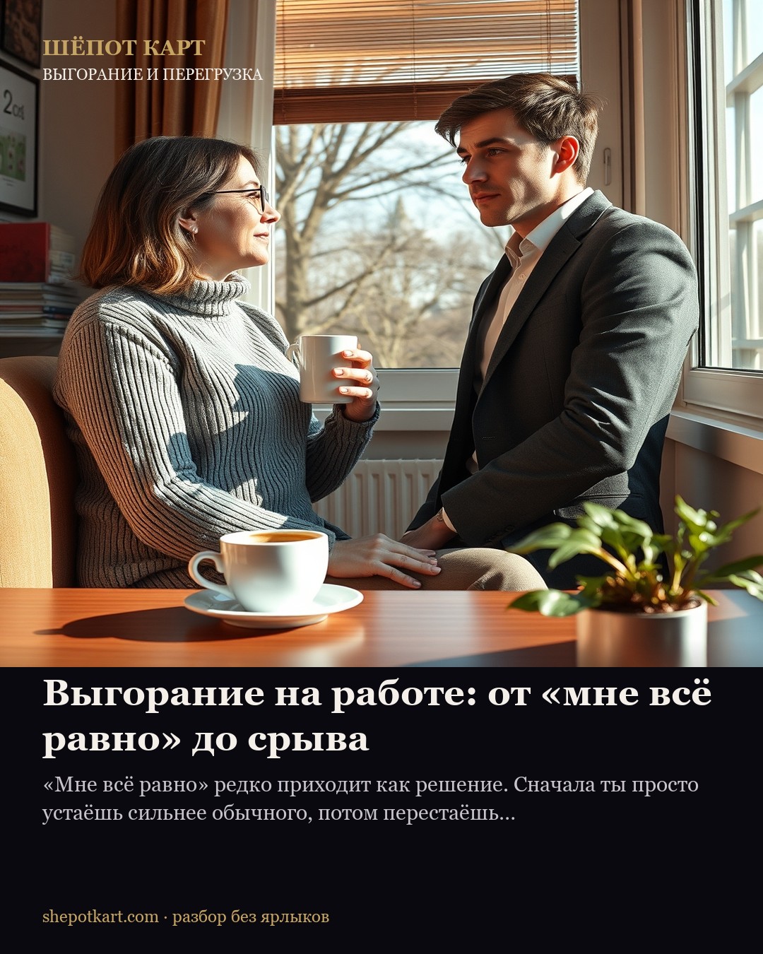 Выгорание на работе: от «мне всё равно» до срыва