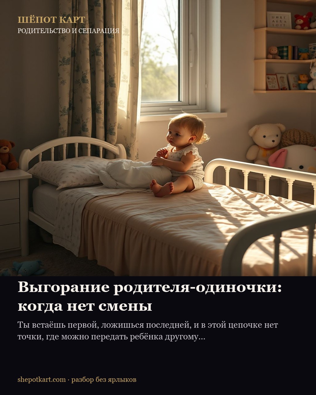 Выгорание родителя-одиночки: когда нет смены