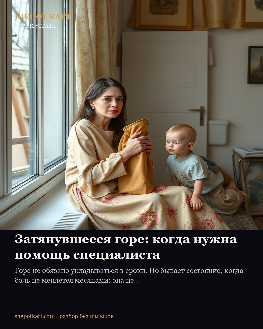 Затянувшееся горе: когда нужна помощь специалиста