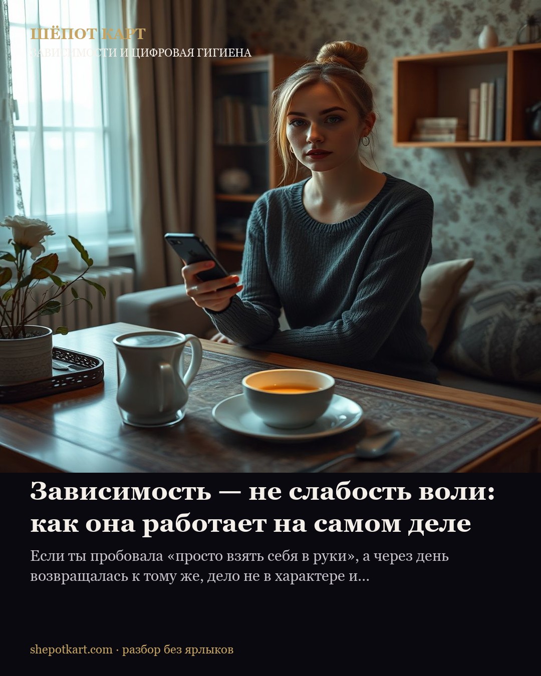 Зависимость — не слабость воли: как она работает на самом деле